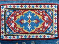 Teppich 100 % Baumwolle Weiß Blau Rot 143 X 88 cm Bayern - Scheidegg Vorschau