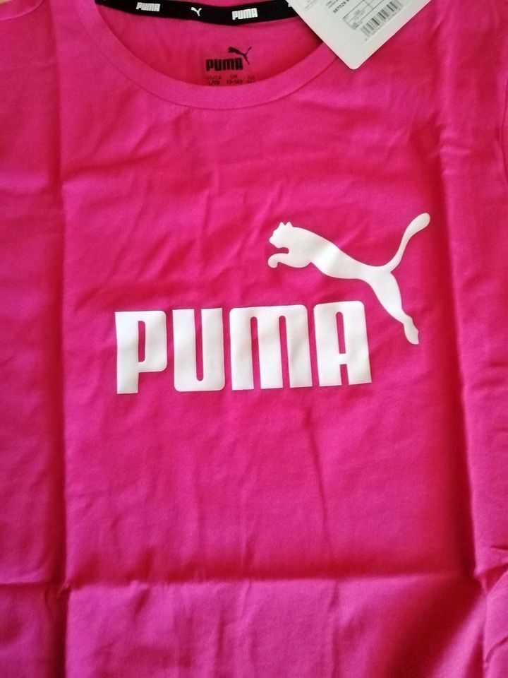 Shirt Puma neu mit Etikett Pink sportshirt trainingsshirt 164 in Hosena