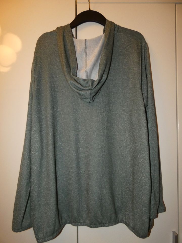 G!na Gina Damen Sweatshirt Hoodie grün weiß meliert 50 52 XXL in Mülheim (Ruhr)