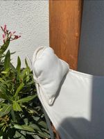 Kleines Kissen für Butterfly-Chair mit weißem Outdoor-Stoiĩ Nordrhein-Westfalen - Krefeld Vorschau