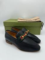 Gucci Jordaan Horsebit Leder Loafer Schuhe Mules Mokassins OVP 39 München - Schwabing-Freimann Vorschau