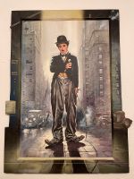 Porträt Bild Gemälde Charlie Chaplin 1A Zustand Top Niedersachsen - Bergen Vorschau
