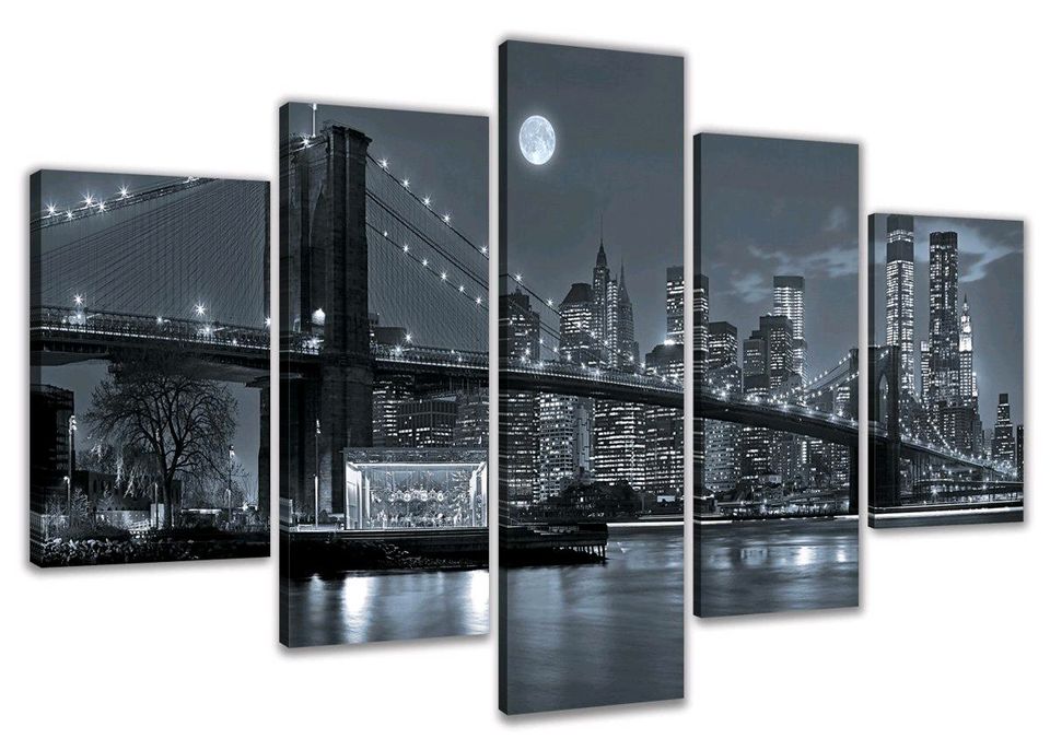 Bilder New York Skyline 5teilig 100x200cm in Loxstedt