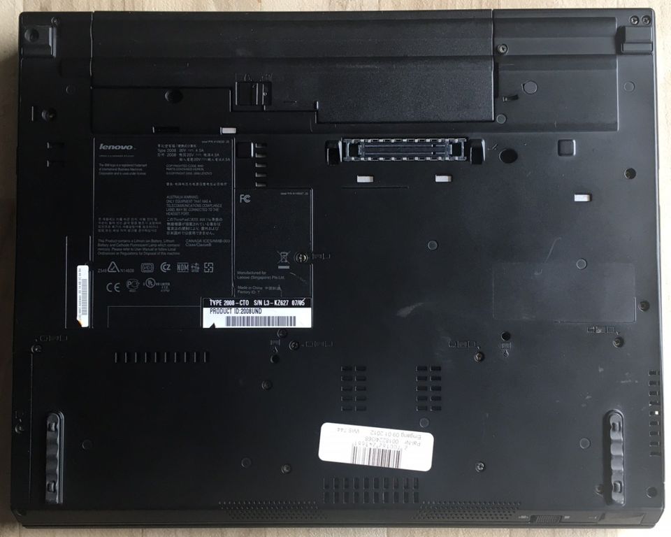 Notebook Laptop IBM/Lenovo ThinkPad T60 in Diemelsee
