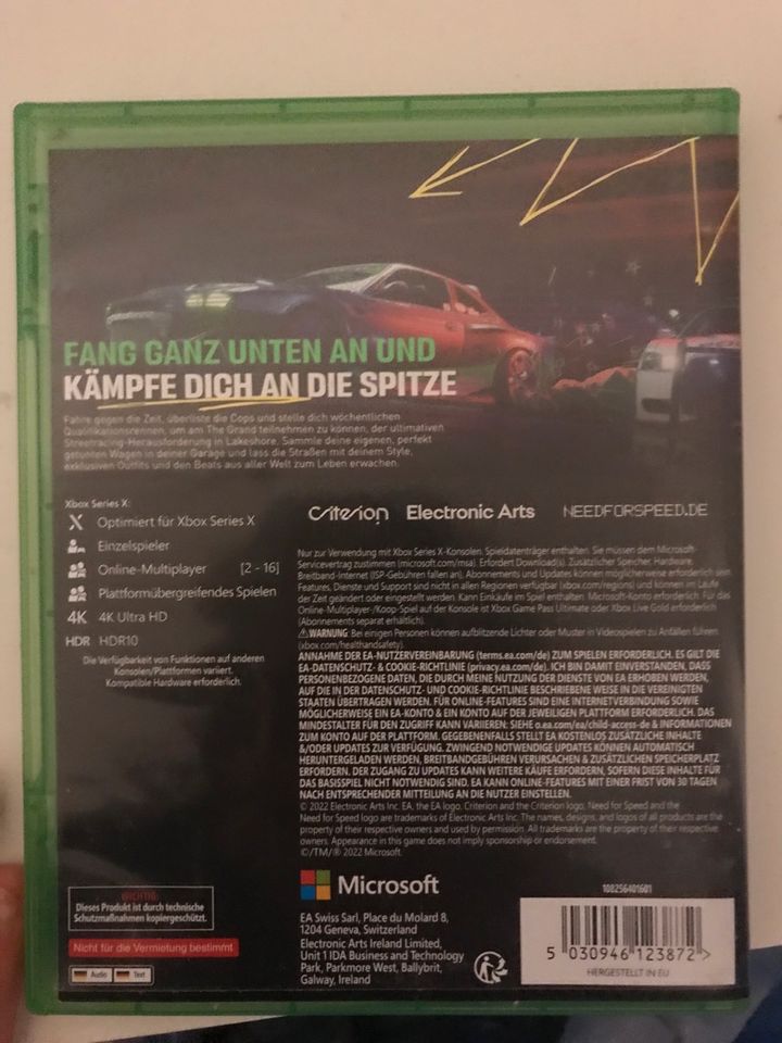 Tausche nfs unbound Xbox Series x gegen ein Xbox one Spiel in Gotha