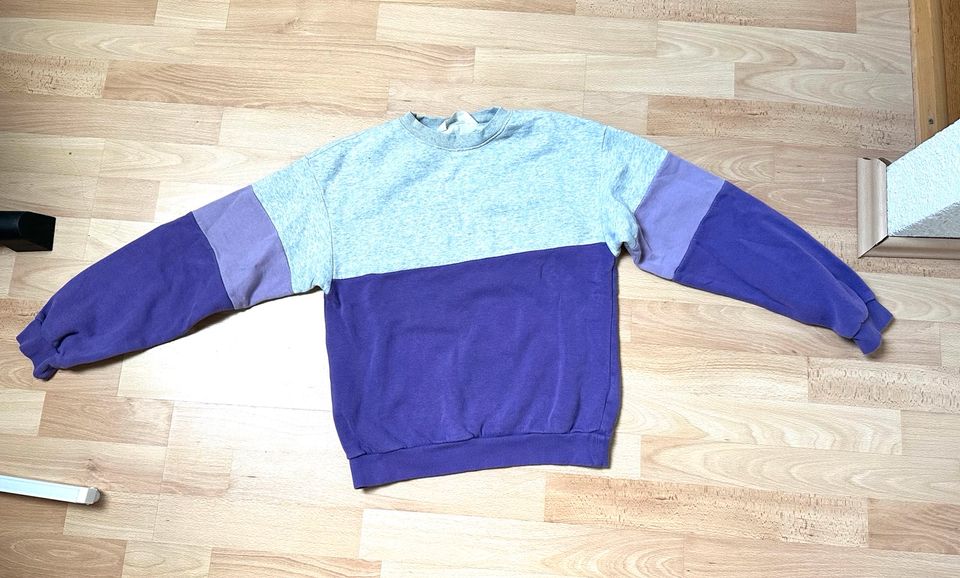 H&M Pullover Grau Lila / Größe 146-152/sehr guter Zustand in Wörth am Rhein