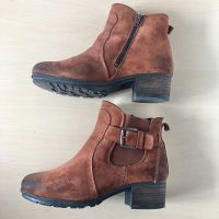 Josef Seibel*Leder Stiefelette Schnalle & Blockabsatz*38*braun Berlin - Steglitz Vorschau