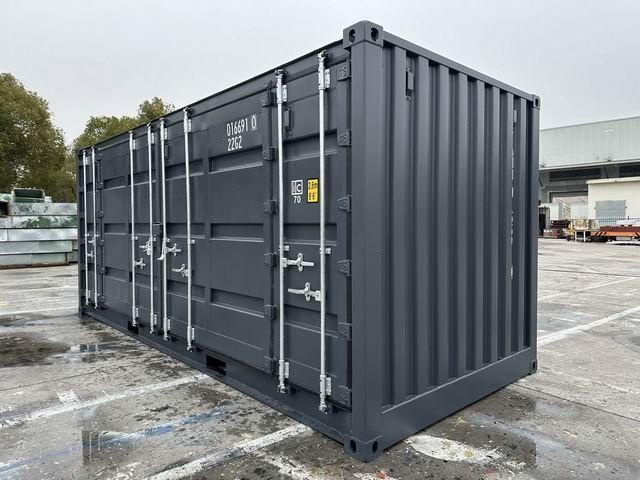 20 ft Open Side Seecontainer RAL7016 Anthrazitgrau in Waging am See