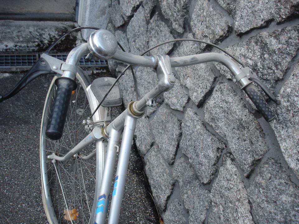 für Bastler: älteres Fahrrad von Alfira - silber in Rickenbach