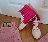 Vintage Adidas Sneaker Neu Sample Modell 38 Weiß Pink Brandenburg - Blankenfelde-Mahlow Vorschau