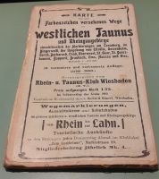 Karte der mit Farbenzeichen versehenen Wege im westlichen Taunus Nordrhein-Westfalen - Herscheid Vorschau