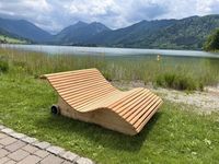 Himmelsliege Eibsee Relaxliege mit Rädern in Lärchenholz ‍ Bayern - Bad Kissingen Vorschau