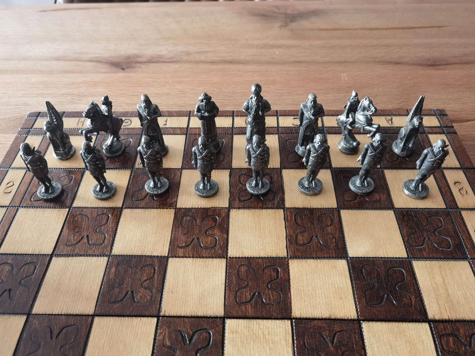 Schachfiguren Zinnfiguren Rarität in Korntal-Münchingen