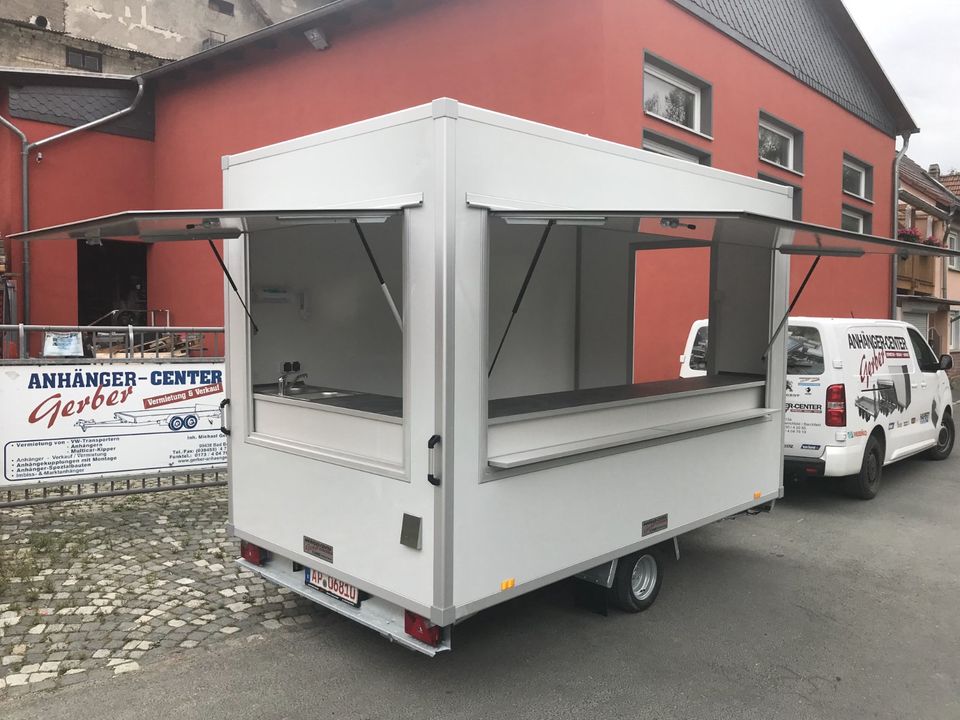 Verkaufswagen Imbissanhänger Neu 1,3t 300x200x230cm ! in Triptis