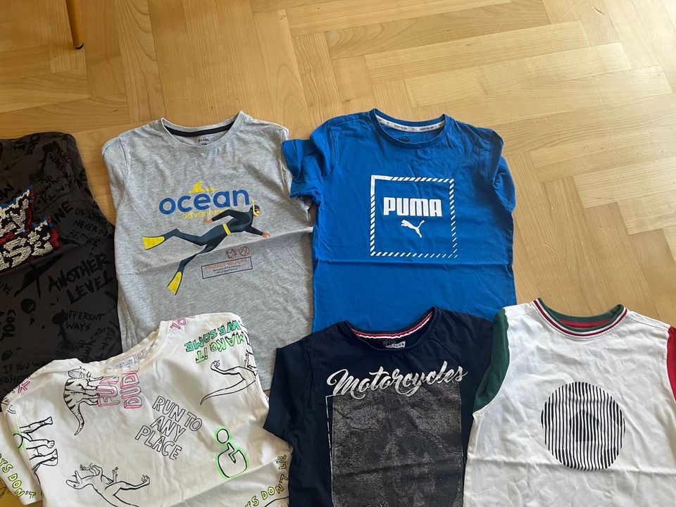 7 T-Shirts - Oberteile - Gr. 152 - Zara - Kiabi - Puma in Hannover