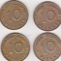 10 Pfg. 1949 Bank Deutscher Länder Komplett ( D, F, G, J, ) Aachen - Aachen-Mitte Vorschau