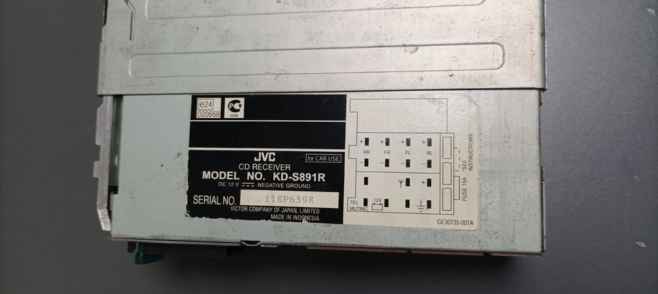 gebrauchtes JVC KD-S891R Autoradio CD geprüft in Rathenow