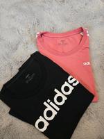 Damen Adidas T-Shirt, Gr. M schwarz und altrosa/pink Bayern - Roßtal Vorschau