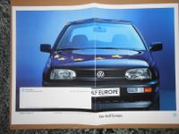 Hochglanzprospekt/Katalog VW Golf III "Europa" 1994 Nordrhein-Westfalen - Rahden Vorschau