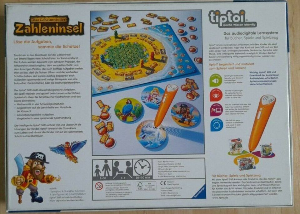 Ravensburger TipToi Spiel "Das Geheimnis der Zahleninsel" - TOP ! in Mittelstenahe