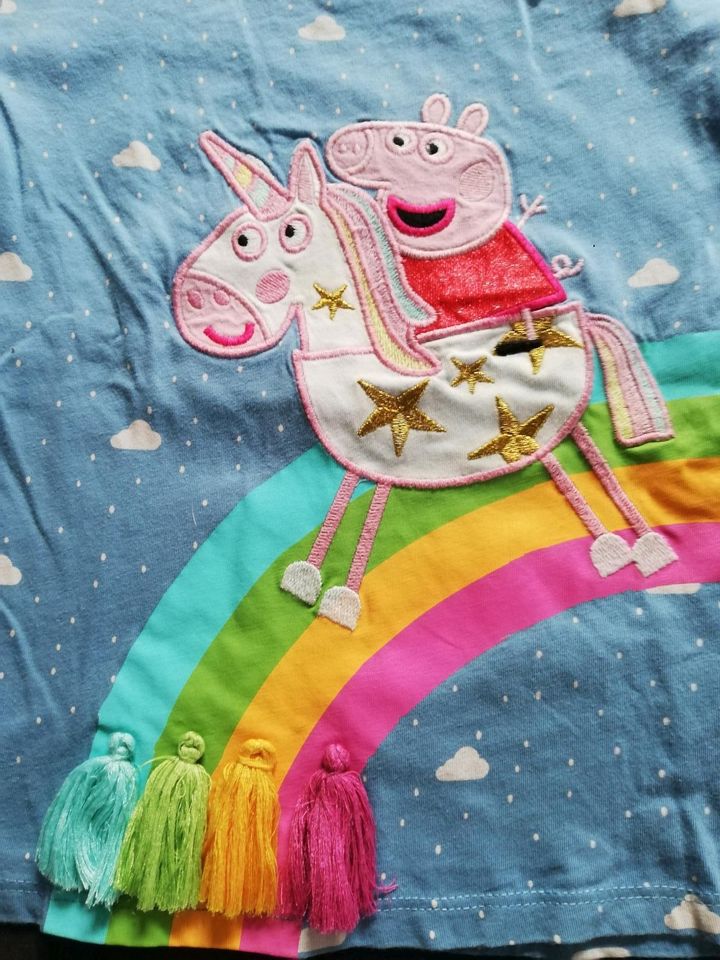 Next Langarmshirt Peppa Wutz Regenbogen in Zaberfeld