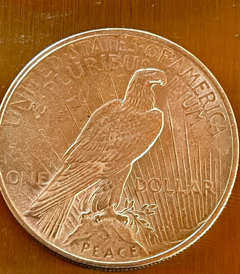 Liberty Dollar 1922 in Silber 900 und Münztasche in Korschenbroich