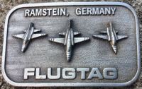 RAMSTEIN Flugtag Gürtelschnalle US Base Buckle Rarität 1988 Bayern - Fremdingen Vorschau
