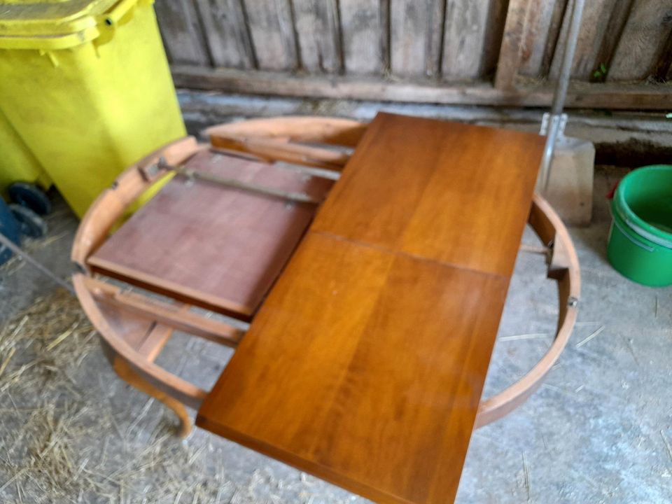 Chippendale Tisch und 4 Stühle Lübke vintage Esstisch in Nohfelden