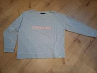 Gang Sweatshirt "Sandy" grau mit Logodruck rosa Bayern - Moos Vorschau
