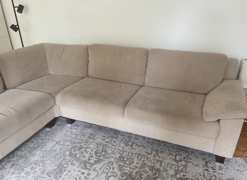 Ecksofa Sofa Couch beige in Düsseldorf