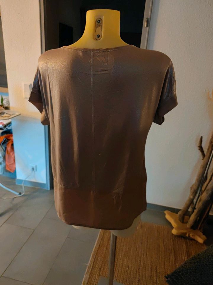 eBay Bad Kleinanzeigen - Rheinland-Pfalz silber Shirt Rundhals 36 | in Bluse Kurzarm jetzt Monari Kleinanzeigen ist Kreuznach Glitzer Rose