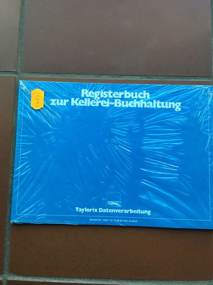 Durchschreibebuchführung Kellerbuch Weinbuch in Nierstein