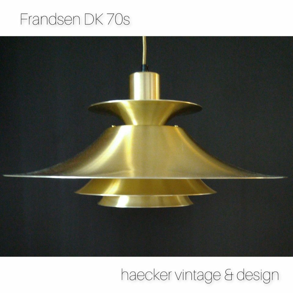 Goldene Lamellenlampe  zu danish design poulsen  midcentury 70er in Lübeck