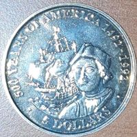 Münze 5 Dollar Cook Island Entdeckung Amerikas Berlin - Marienfelde Vorschau