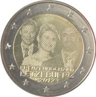 2 Euro Gedenkmünze Luxemburg 2012 Baden-Württemberg - Stetten am kalten Markt Vorschau