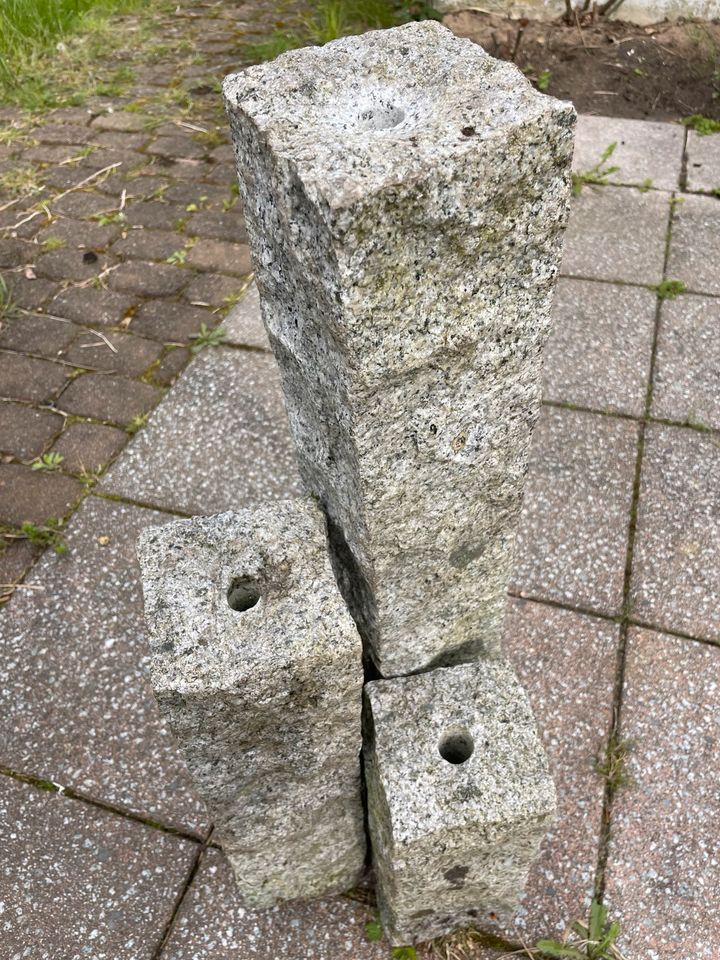 Wasserspiel Garten für Springbrunnen Granit Granitsäulen in Bielefeld