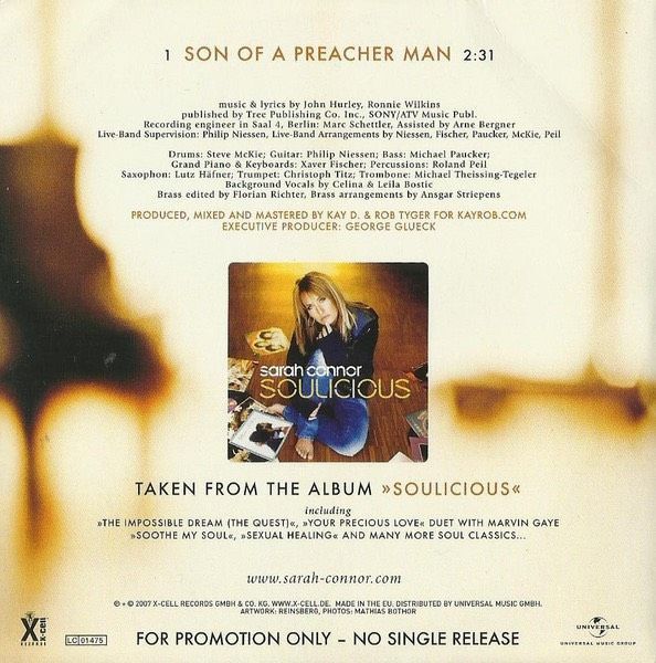 *SUCHE* Promo CD „Son of a Preacher Man“ von Sarah Connor in Saarbrücken