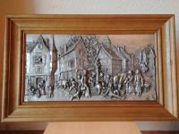 Zinnbild im Holzrahmen / Wandbild / Zinnrelief Schleswig-Holstein - Preetz Vorschau