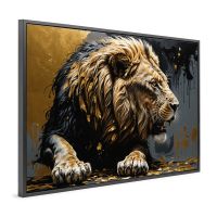 Löwe - Lion Art , Animal Tier Wandbild Leinwand mit Rahmen , Deko Stuttgart - Stuttgart-Ost Vorschau