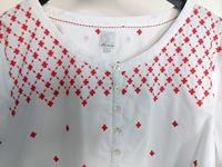 Bluse Deerberg weiß mit roter Stickerei L Lindenthal - Köln Sülz Vorschau