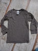 Baby unisex Rippshirt Shirt gestreift H&M beige schwarz Gr. 80 Niedersachsen - Pattensen Vorschau