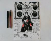 Manga Zeichnung Uchiha Itachi Naruto Sachsen-Anhalt - Seegebiet Mansfelder Land Vorschau