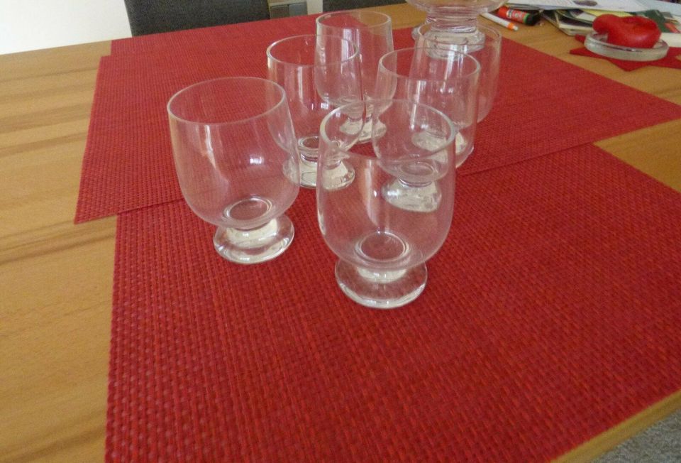 GLAS Bowle Set ,Marke "Eisch" 8 teilig in Schwabach