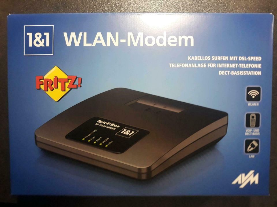 WLAN Modem 1&1 Fritz Box DSL Fritz!Box 7112 in Frankfurt am Main