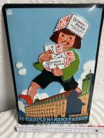 Leibnitz Kekse Butterkekse Schild Retro Vintage BAHLSEN Hannover Baden-Württemberg - Mannheim Vorschau