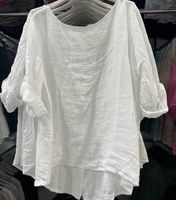 Damen Leinen Tunika Bluse hinten mit Knöpfen ml xl Hessen - Groß-Gerau Vorschau