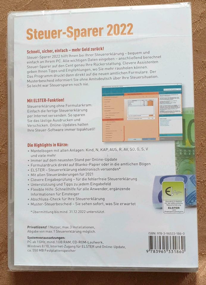 NEUE ORIGINAL VERPACKTE STEUER SPARER CD 2022 INCL. VERSAND 9 € in Hilzingen