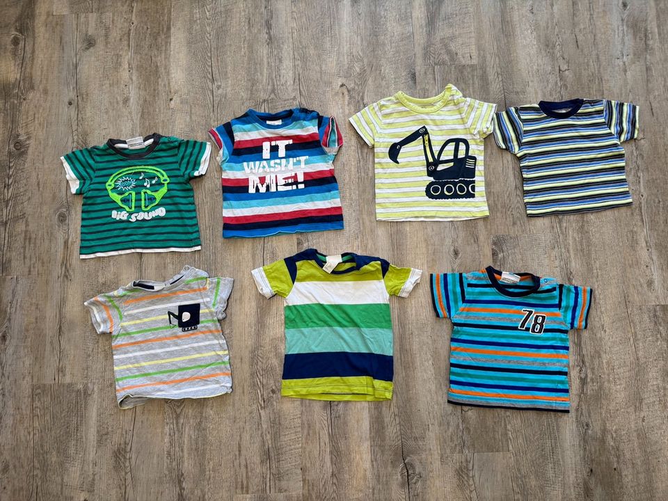 Bekleidungspaket Jungen Sommer Gr. 74/80 57 Teile Neu+Gebraucht in Dresden