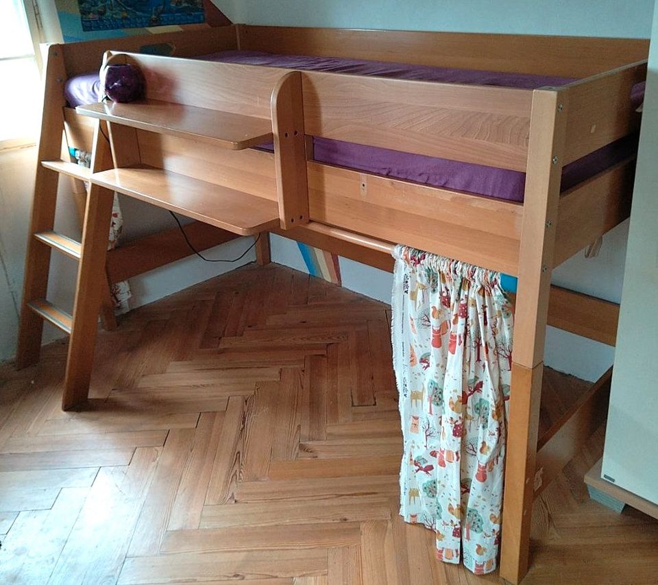 Paidi Varietta Kinderbett Hochbett Spielbett Stockbett Buche in Riedering