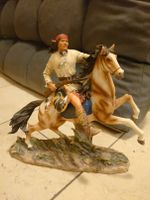 Indianer Figur (Reitend mit Gewehr) Bayern - Wettstetten Vorschau